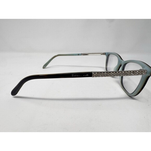 Tiffany & Co TF2150-B 8193/4 Eyeglass Frames 52-17-140 Black Turquoise Italy main image 8